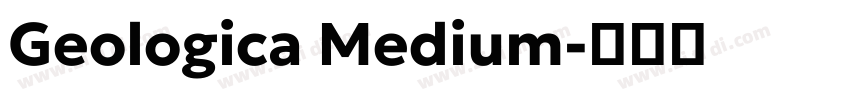 Geologica Medium字体转换